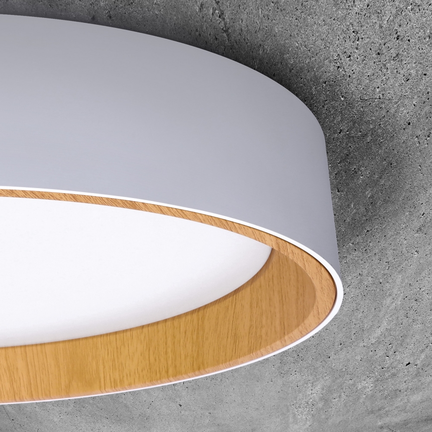 Dimbare LED plafondlamp LARIOS LED/48W/230V 3000-6500K diameter 39 cm wit + afstandsbediening