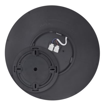 Dimbare LED plafondlamp ESTELA LED/36W/230V diameter 30 cm zwart + afstandsbediening