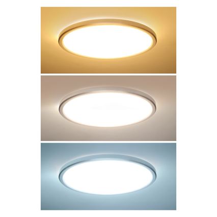 LED plafondlamp voor badkamer ACATE LED/18W/230V 3000/4000/6000K Ø 22 cm IP54