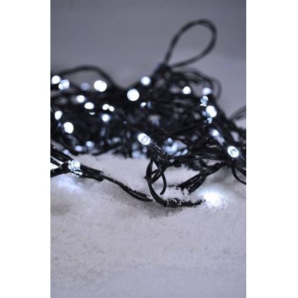 Guirlande de Noël LED d'extérieur 100xLED /230V IP44 10m blanc froid