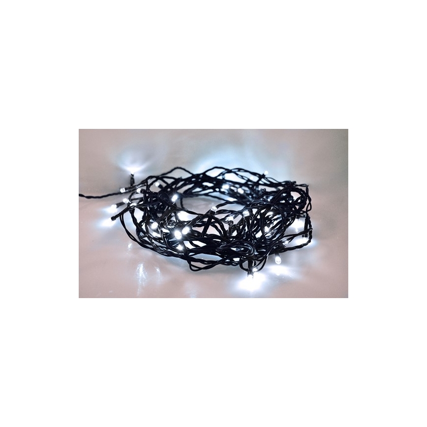 LED-lichtsnoer voor buiten 100xLED / 8 functies, IP44, 13 m, koel wit