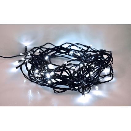 LED Kerst lichtsnoer voor buiten 100xLED/8 Functies IP44 13m koud wit