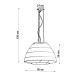 Hanglamp aan een koord BELLA 3x E27 / 60W / 230V d. 60 cm zwart
