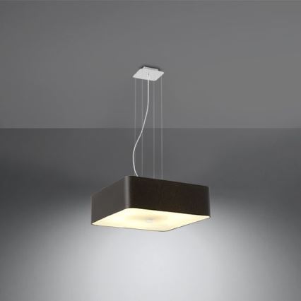 Hanglamp aan een koord LOKKO 5x E27 / 60W / 230V 45 cm zwart