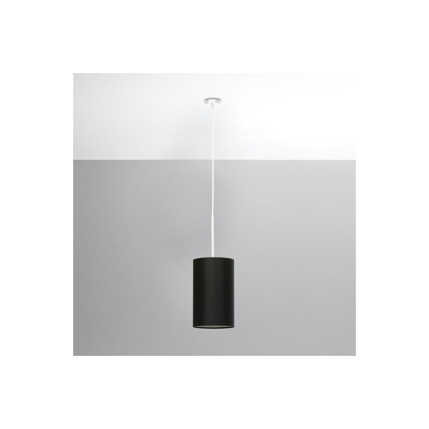 Hanglamp aan een koord OTTO 1x E27 / 60W / 230V d. 15 cm zwart