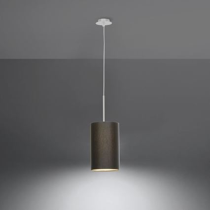 Hanglamp aan een koord OTTO 1x E27 / 60W / 230V d. 15 cm zwart