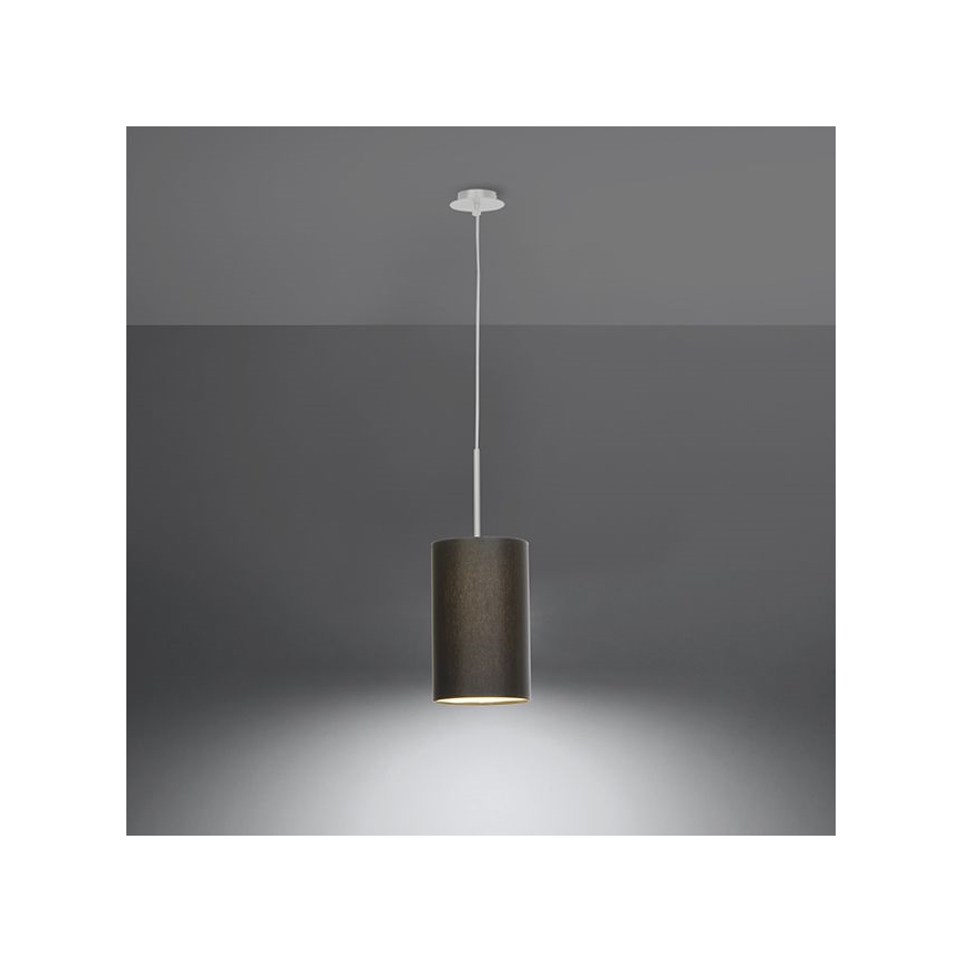 Hanglamp aan een koord OTTO 1x E27 / 60W / 230V d. 15 cm zwart