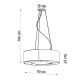 Hanglamp aan een koord SATURNO SLIM 5x E27 / 60W / 230V d. 50 cm wit