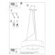 Hanglamp aan een koord SATURNO SLIM 8x E27 / 60W / 230V d. 90 cm wit