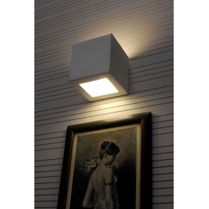 Wandlamp LEO 1xE27/60W/230V wit