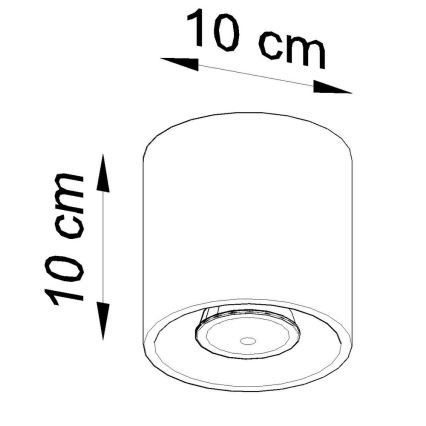 Spot ORBIS 1 1xGU10/10W/230V zwart