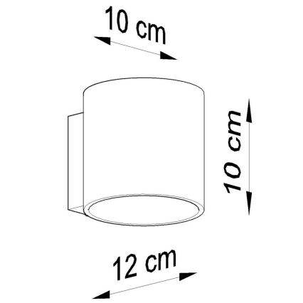 Spot mural ORBIS 1 1xG9/40W/230V gris