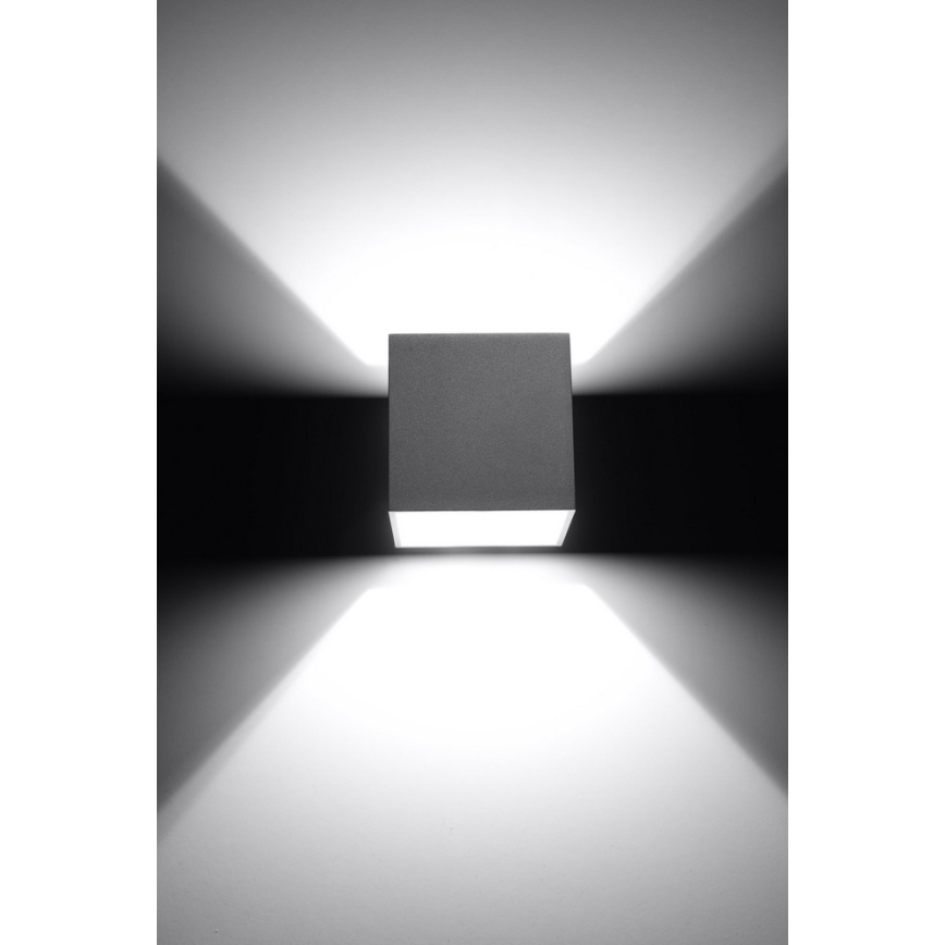 Spot mural QUAD 1 1xG9/8W/230V gris