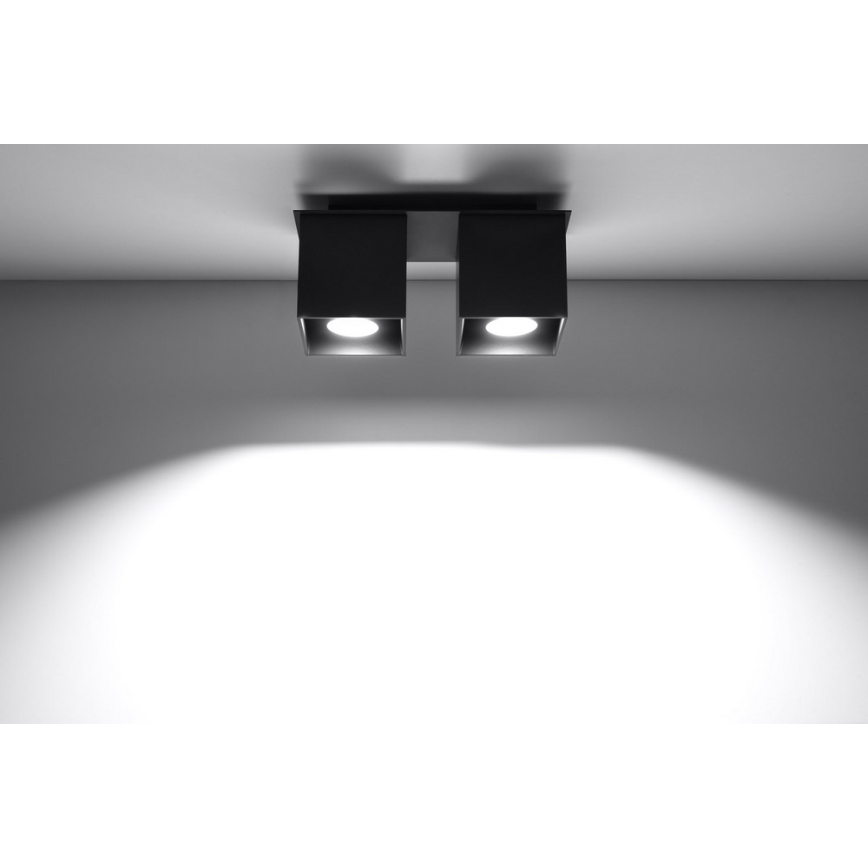 Spot QUAD 2 2xGU10/40W/230V noir