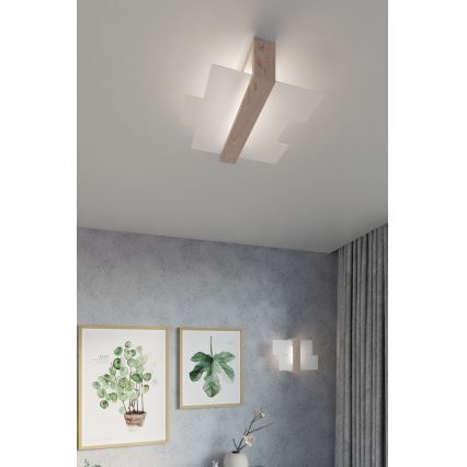 Applique murale FENIKS 1 1xE27/60W/230V Bouleau/hêtre