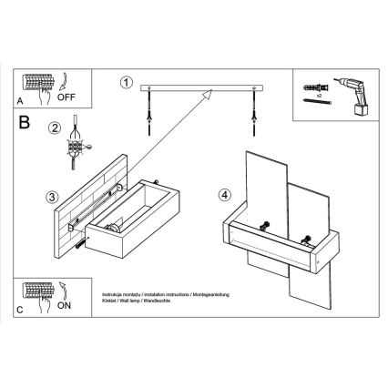 Applique murale FENIKS 1 1xE27/60W/230V Bouleau/hêtre