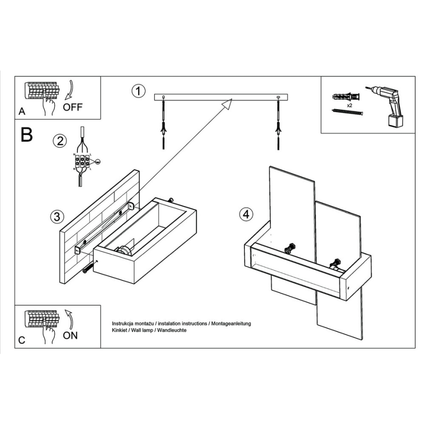 Applique murale FENIKS 1 1xE27/60W/230V Bouleau/hêtre/blanc