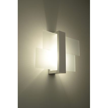 Wandlamp FENIKS 1 1xE27/60W/230V Berk/beuken/wit