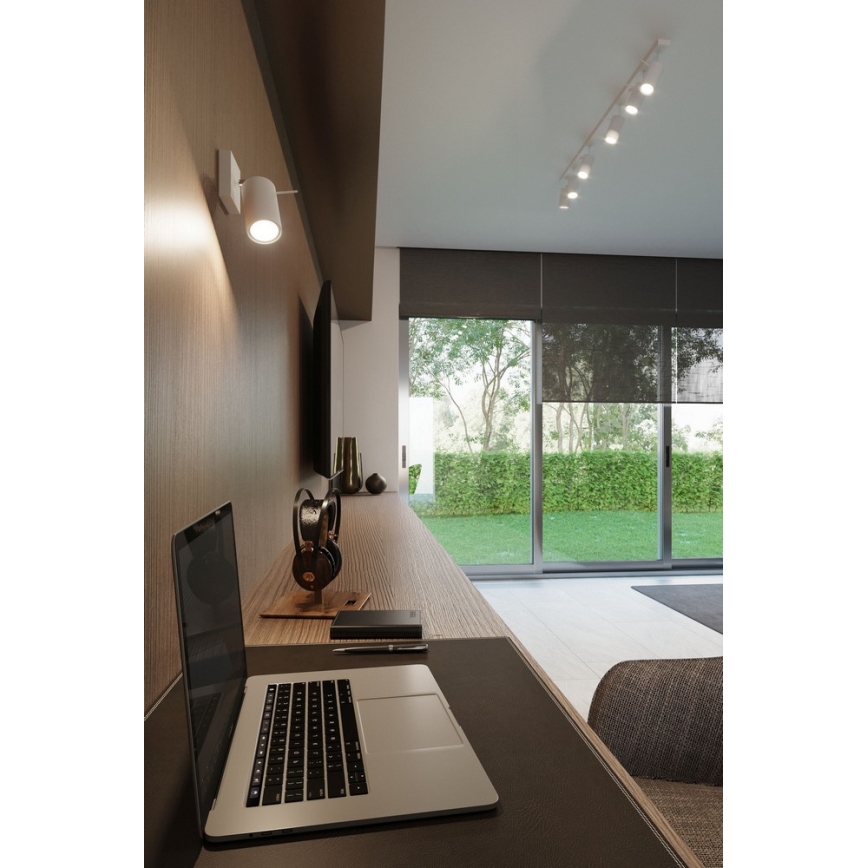 Wandspot RING 1xGU10/10W/230V wit