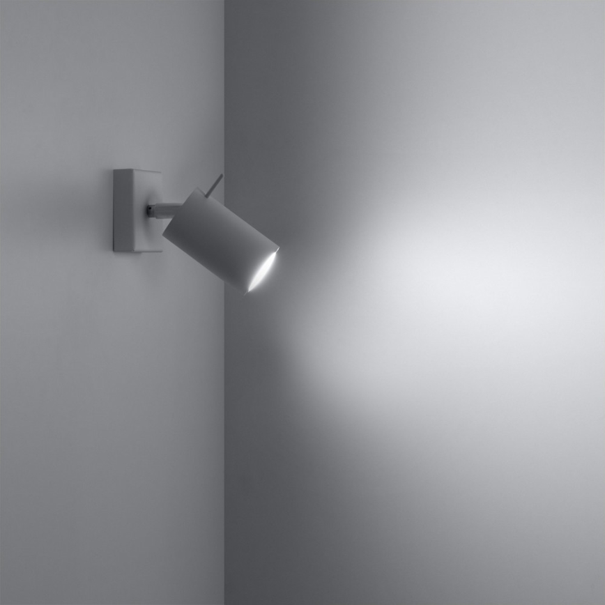 Wandspot RING 1xGU10/10W/230V wit