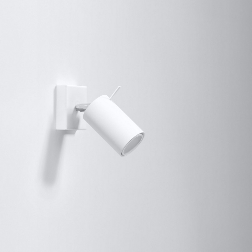 Wandspot RING 1xGU10/10W/230V wit