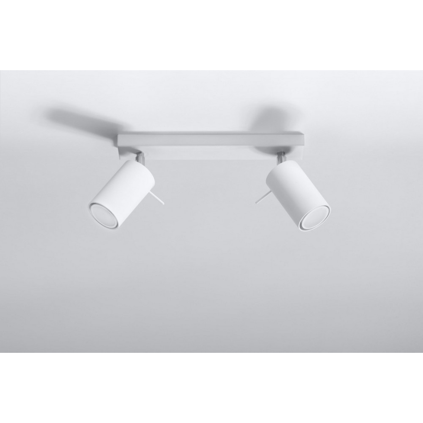Spot RING 2 2xGU10/10W/230V blanc