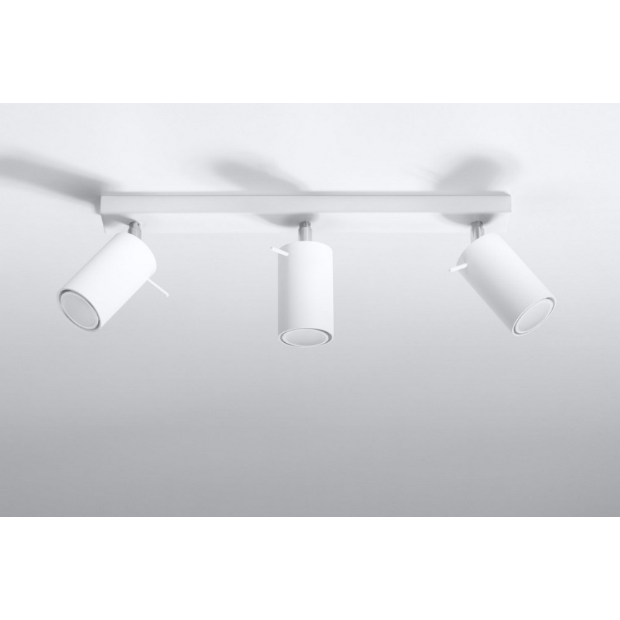 Spot RING 3 3xGU10/10W/230V wit