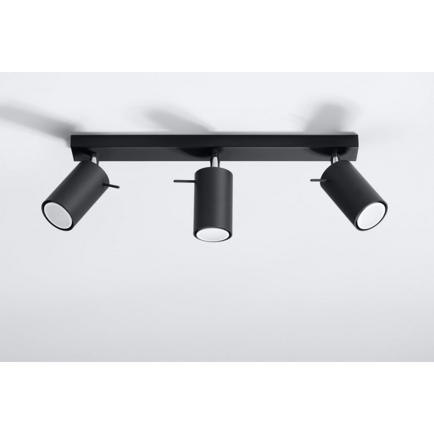 Spot RING 3 3xGU10/10W/230V zwart
