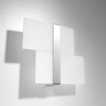 Applique murale MASSIMO 2xG9/40W/230V blanc/chrome brillant
