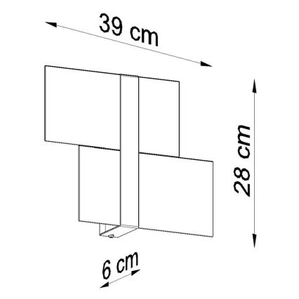 Wandlamp MASSIMO 2xG9/40W/230V wit/glanzend chroom