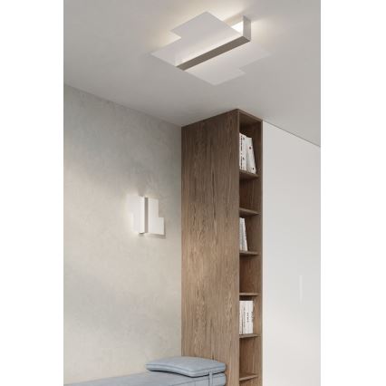 Plafondlamp MASSIMO 2xE27/60W/230V wit/glanzend chroom
