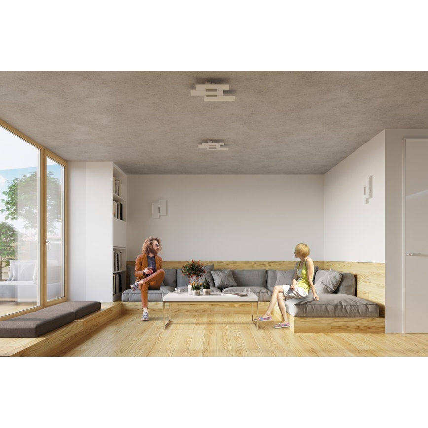 Applique murale FABIANO 2xE27/60W/230V blanc/chrome brillant