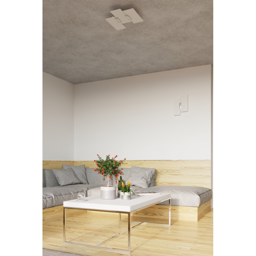 Applique murale FABIANO 2xE27/60W/230V blanc/chrome brillant
