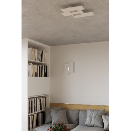 Wandlamp FABIANO 2xE27/60W/230V wit/glanzend chroom