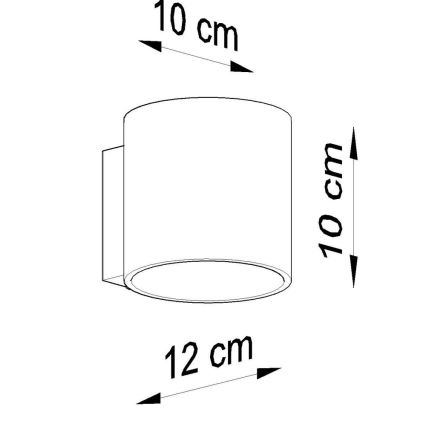 Wandspot VICI 1xG9/40W/230V glas/wit