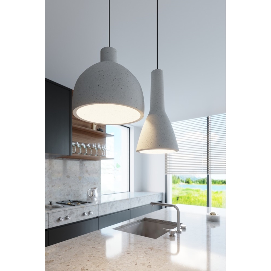 Hanglamp aan een snoer EMPOLI 1xE27/15W/230V beton
