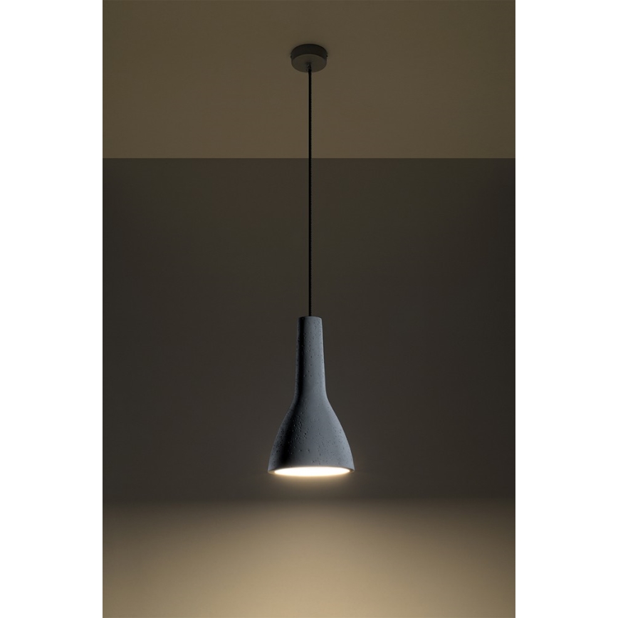 Hanglamp aan een snoer EMPOLI 1xE27/15W/230V beton