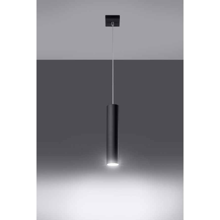 Suspension filaire LAGOS 1 1xGU10/10W/230V noir