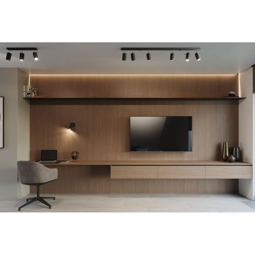 Spot RING 4L 4xGU10/10W/230V zwart