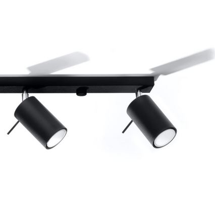 Spot RING 4L 4xGU10/10W/230V zwart
