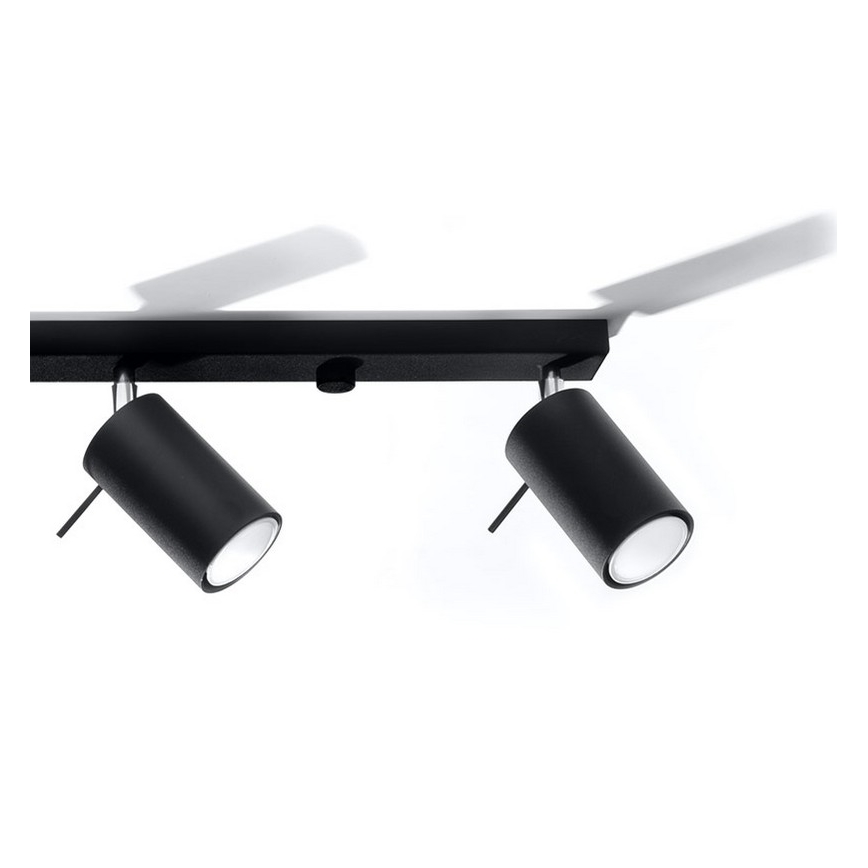 Spot RING 4L 4xGU10/10W/230V zwart
