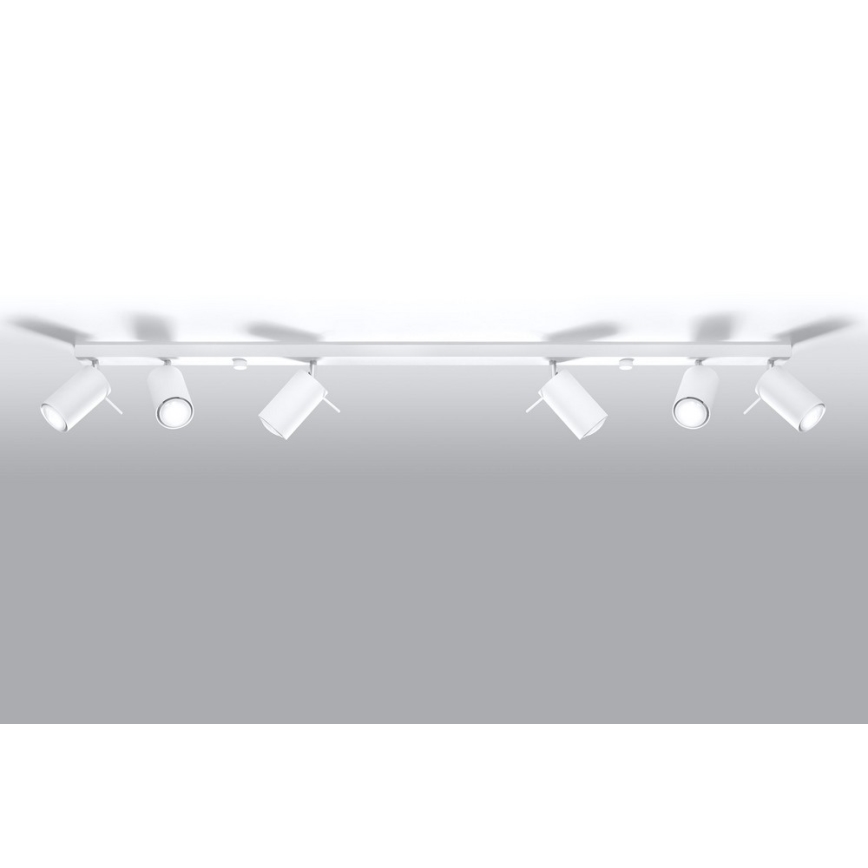 Spot RING 6L 6xGU10/10W/230V blanc