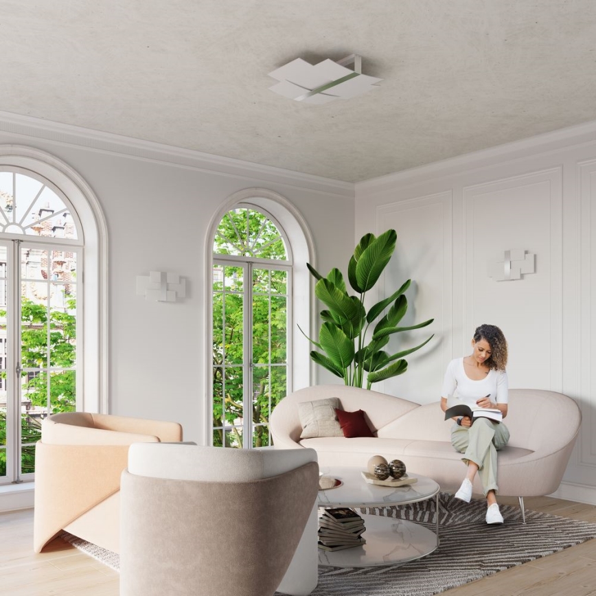 Wandlamp CELIA 2xG9/40W/230V glanzend chroom/wit