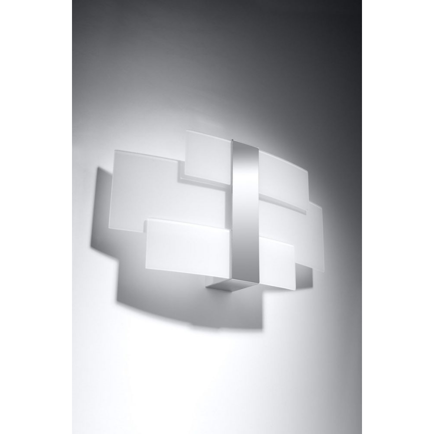 Wandlamp CELIA 2xG9/40W/230V glanzend chroom/wit