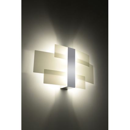 Wandlamp CELIA 2xG9/40W/230V glanzend chroom/wit