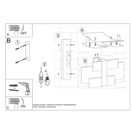 Wandlamp CELIA 2xG9/40W/230V glanzend chroom/wit