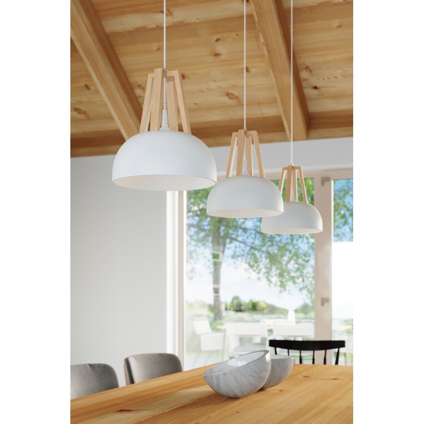 Hanglamp aan een koord CASCO 1xE27/60W/230V diameter 30 cm Berk