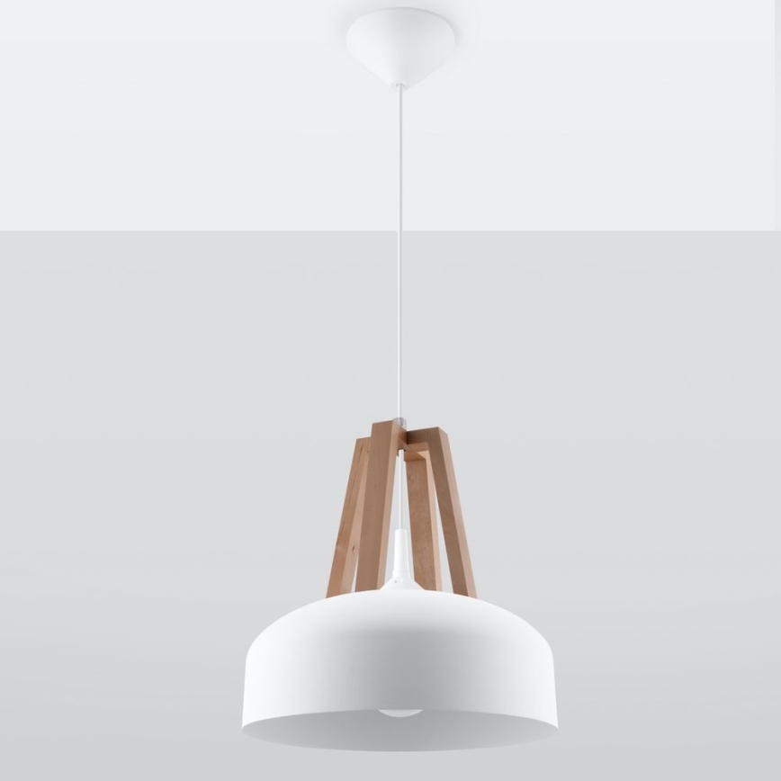 Hanglamp aan een koord CASCO 1xE27/60W/230V diameter 30 cm Berk
