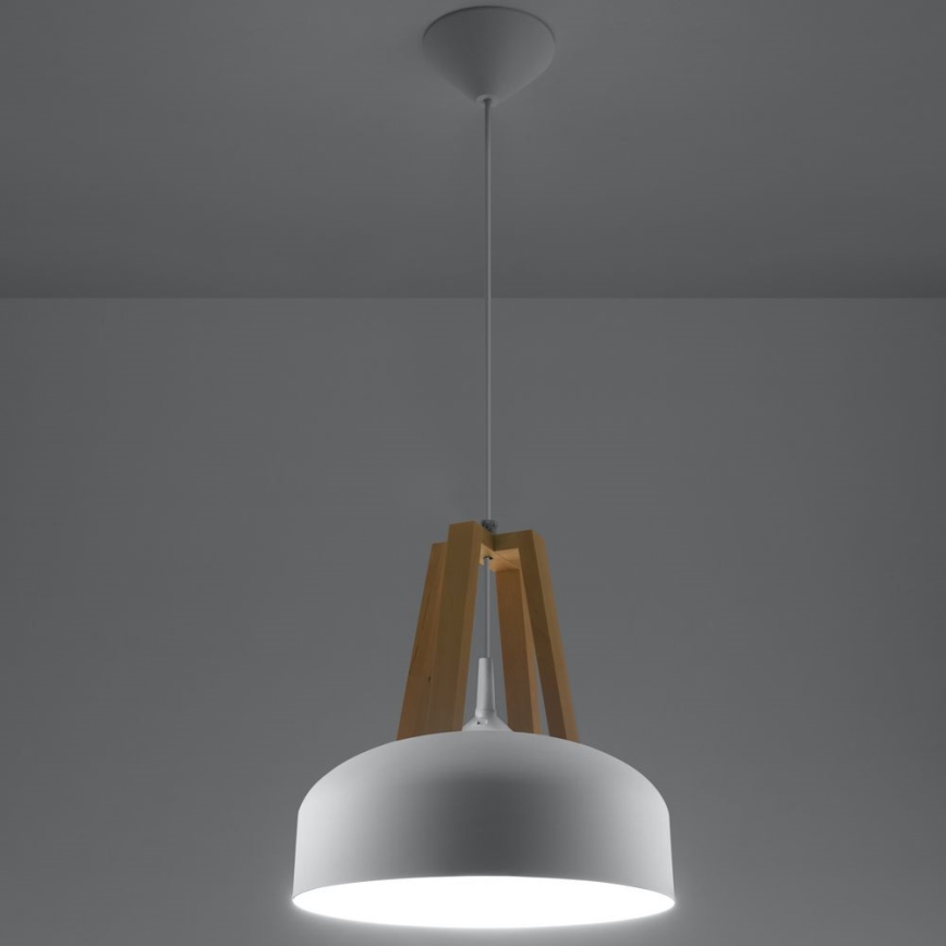 Hanglamp aan een koord CASCO 1xE27/60W/230V diameter 30 cm Berk