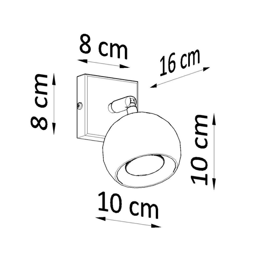 Wandspot OCULARE 1xGU10/10W/230V